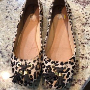 Sperry leopard print flats